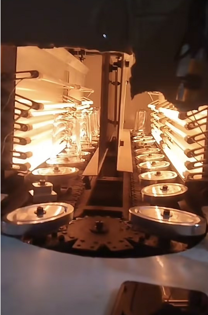 Oil bottle thick preform heater