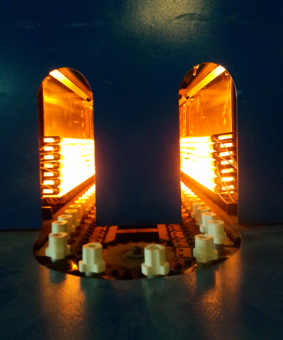 Shock resistant IR lamp for blowing